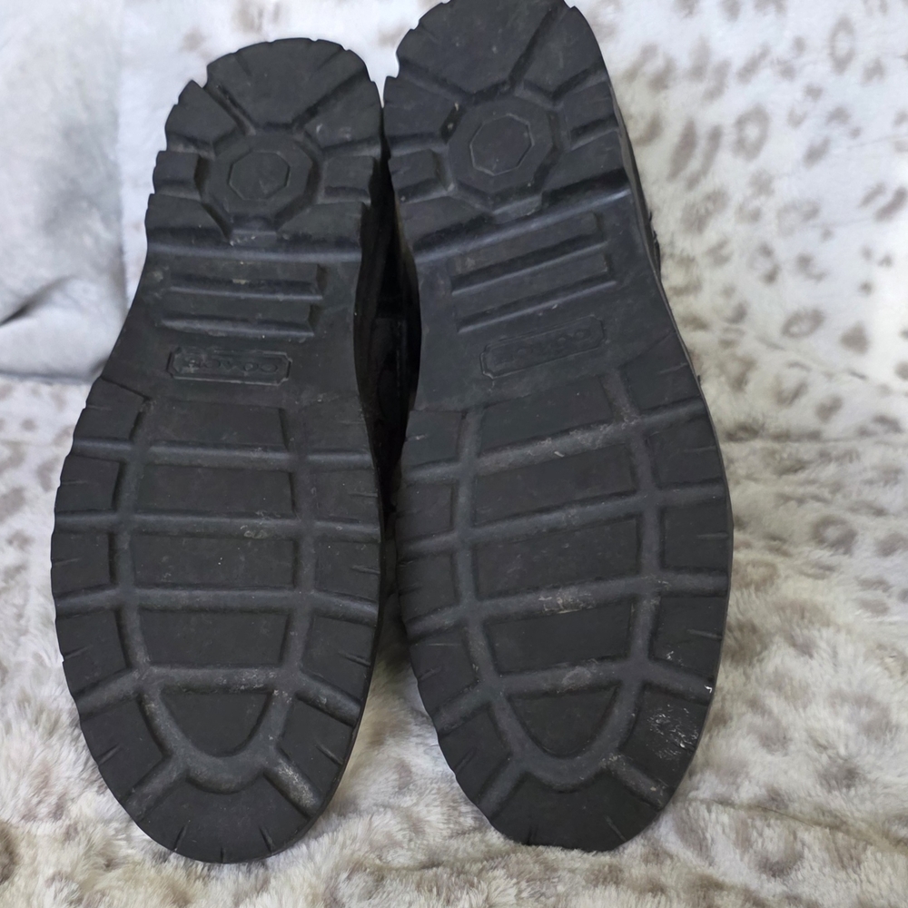 Women's Black Lace-Up Boots - Picture 6 of 6